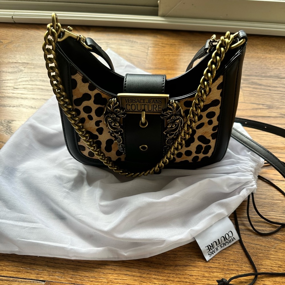 Versace Jeans Collection cheetah Crossbody Bag